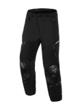 Alpinestars Andes Pro Drystar® XF broek - Short, adventure touring motorbroek, zwart en donkergrijs, robuuste textielconstructie, versterkte kniepanelen met getextureerde afwerking, verstelbare tailleriem met gesp, ventilatieopeningen met rits, Drystar® XF-branding, duurzame motorkleding voor alle weersomstandigheden