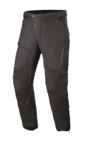 Alpinestars Raider V2 Drystar® broek, zwarte motor touringbroek, waterdichte textielconstructie met accordeon kniepanelen, zakken met ritssluiting en verstelbare taille, duurzaam ontwerp voor rijden op de weg in alle weersomstandigheden