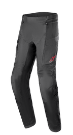 Alpinestars Andes Air Drystar® broek, adventure touring motorbroek, zwart, voorzien van uitgebreide mesh-panelen voor ventilatie, rood sterlogo op de linkerdij, verstelbare taillebanden en versterkte kniestukken, ontworpen voor toercomfort