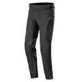 Alpinestars AMT-10 Drystar® XF broek, motor touringbroek, zwart, met rood logo op de heup, versterkte kniepanelen, accordeon-stretch op de onderbenen, verstelbare taille en zakken met ritssluiting, technisch textielontwerp voor adventure-rijden