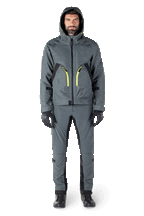 Alpinestars Morush Waterproof Parka, Urban Gray motorjas, op streetwear geïnspireerd design met grote voorzakken en stormbestendige capuchon, Urban Gray textielafwerking