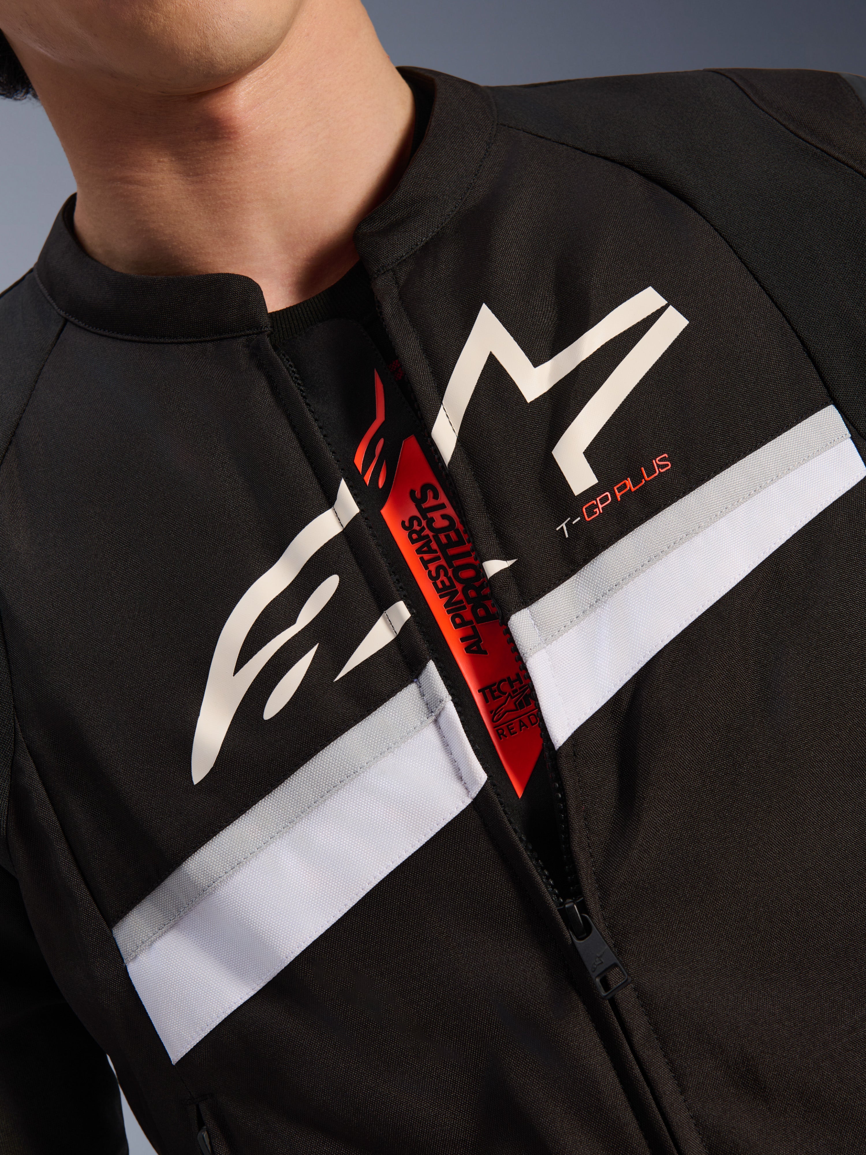 T-GP Plus R V4 - Black Motorcycle Jacket | Alpinestars®