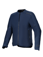 Alpinestars C-1 Air jas, urban textiel motorjas, blauw, geventileerde tech mesh-panelen, CE-gecertificeerd, ademende constructie voor motorrijders.