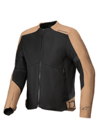 Alpinestars C-1 Air jas, heren urban motorjas, zand en zwart, textiel mesh met CE-gecertificeerde bescherming.