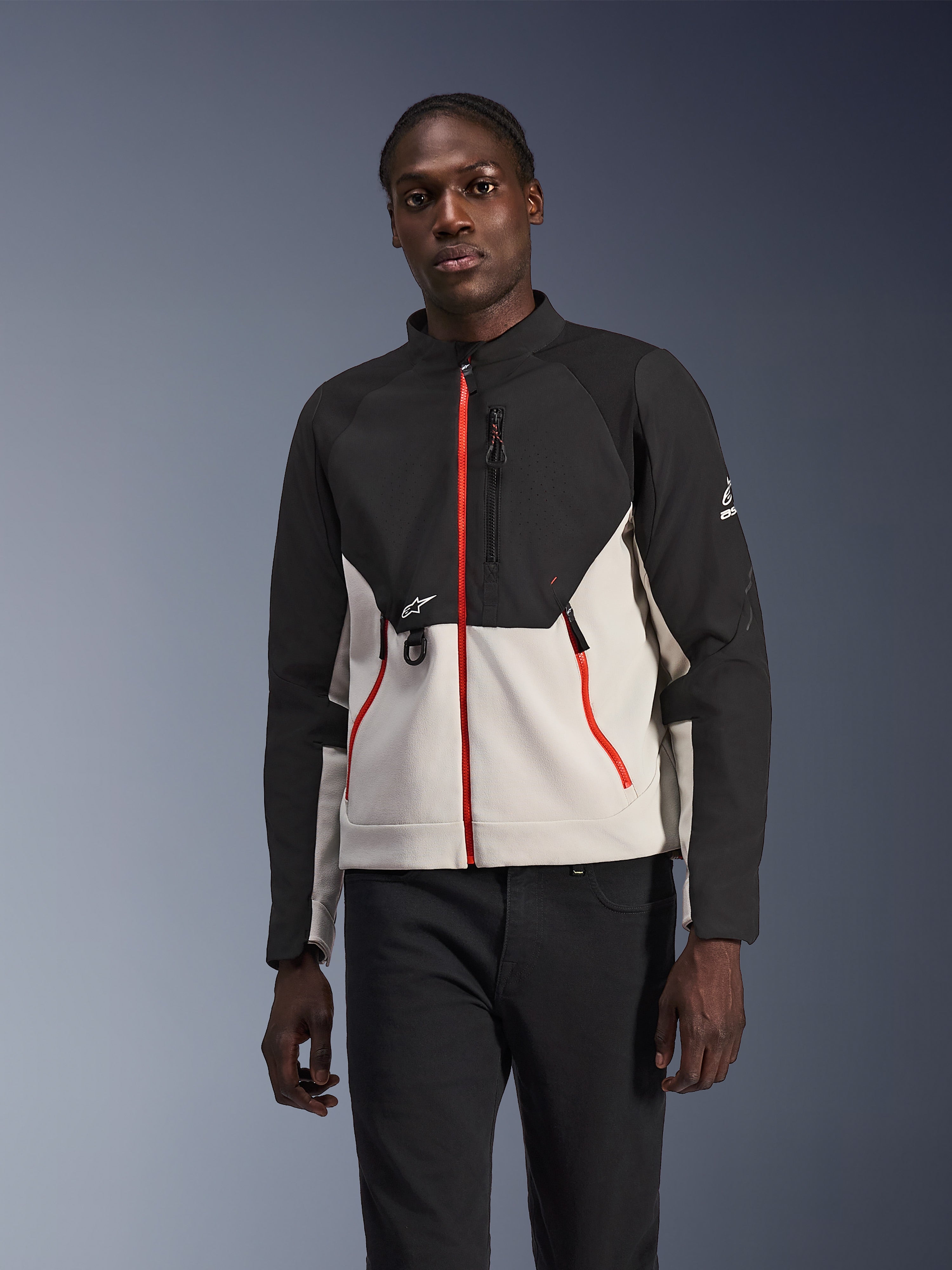 alpinestars スポーツジャケット 黒/白/グレー Provoke - Gray Motorcycle Jas | Alpinestars®