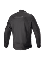 Alpinestars Luc V2 Air jas, urban motorjas, zwart, achteraanzicht met textiel meshpanelen en Tech-Air ready ontwerp.