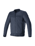 Alpinestars Luc V2 Air Jas, Urban herenmotorjas, marineblauw en zwart, Tech-Air® ready, geventileerd textiel, CE-gecertificeerd.