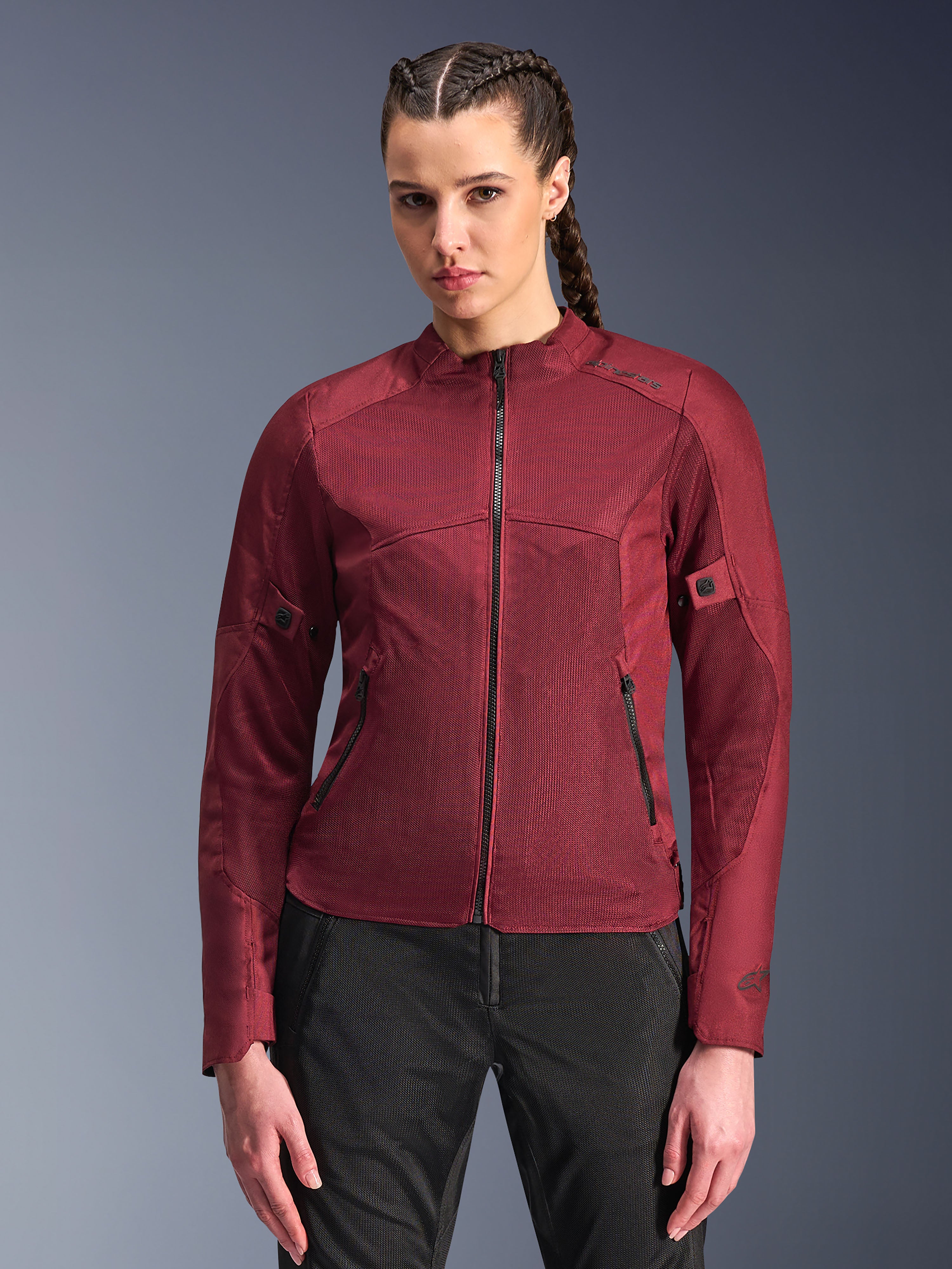 Stella C-1 Air - Red Motorcycle Jacket | Alpinestars®