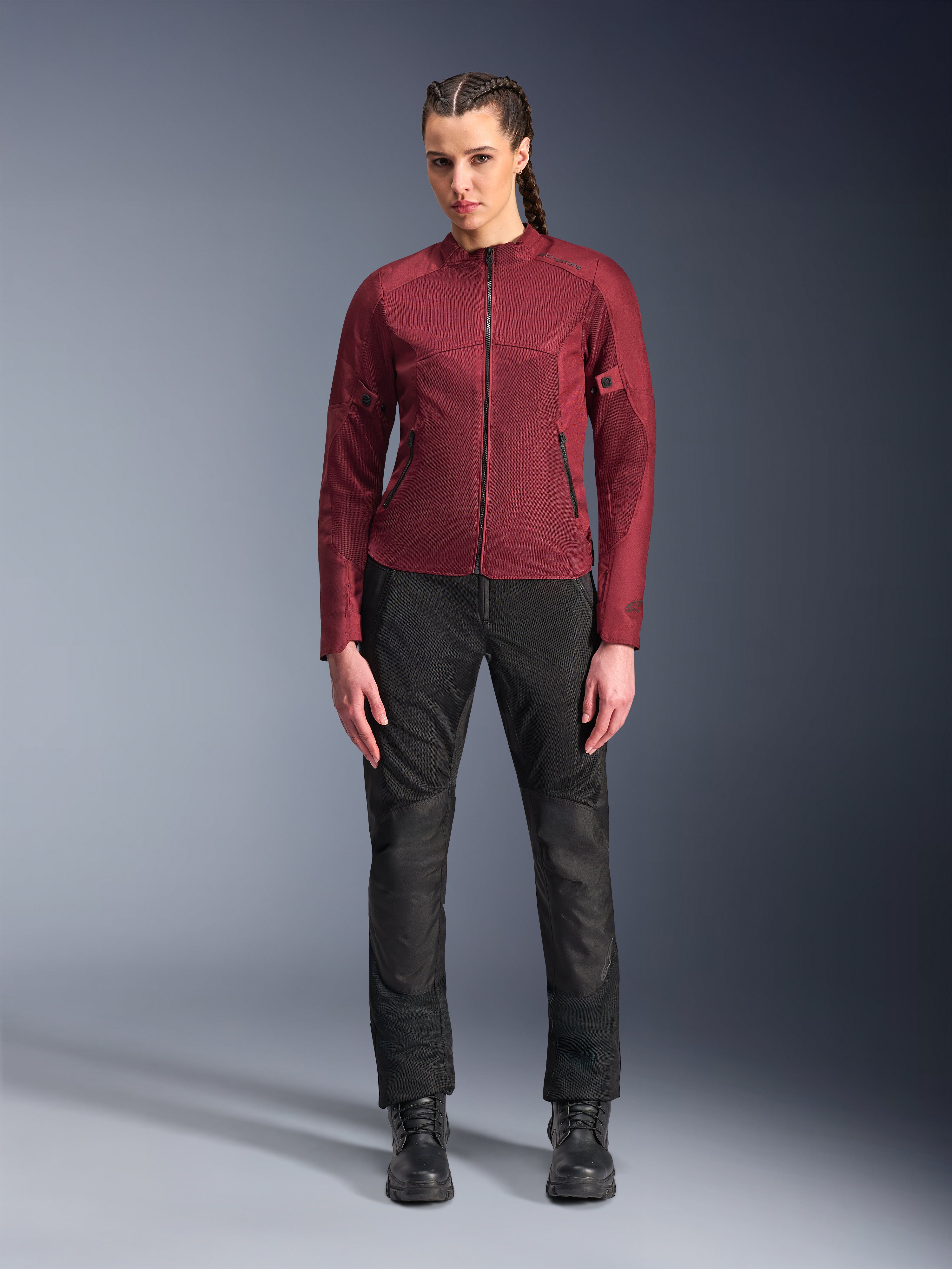Stella C-1 Air - Red Motorcycle Jacket | Alpinestars®