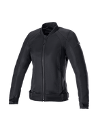 Alpinestars Eloise V2 Air jas, zwarte ademende dames-motorjas van mesh voor urban ritten, Tech-Air ready.