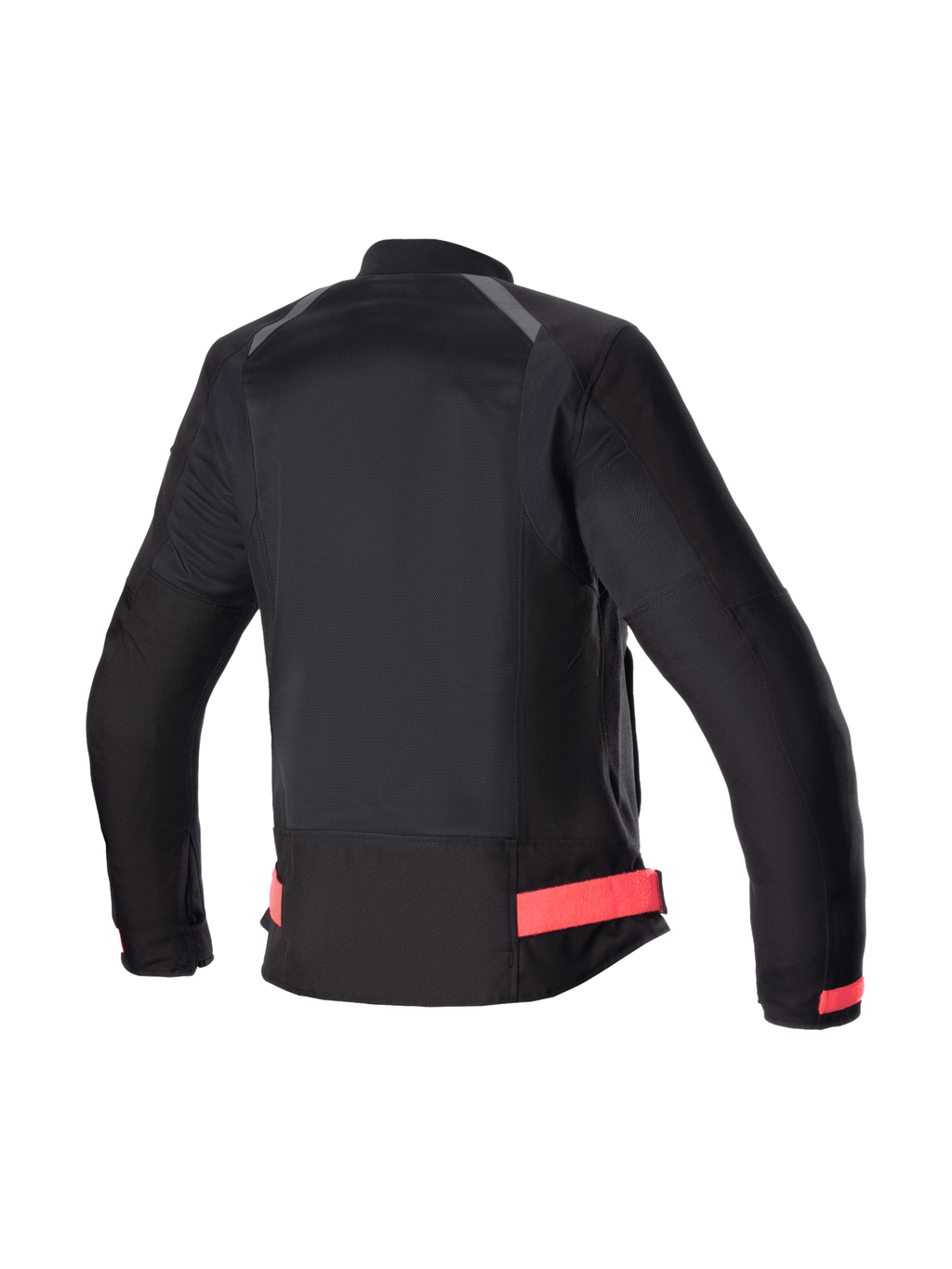 Alpinestars Eloise V2 Air jas voor dames, zwart en roze, achteraanzicht van geventileerde urban textiel motorjas.