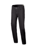 Alpinestars Cult-8 stretch denim broek, zwarte stedelijke herenmotorjeans, CE-gecertificeerd, Nucleon Flex Plus kniebescherming
