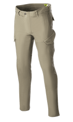 Alpinestars Caliber Slim Fit Tech Riding Pants, Motorcycle Riding Pants, Military Green, slim-fit silhouette with combat-style cargo pockets, stretch Cordura denim fabric, belt loops, and functional design for urban and road riding