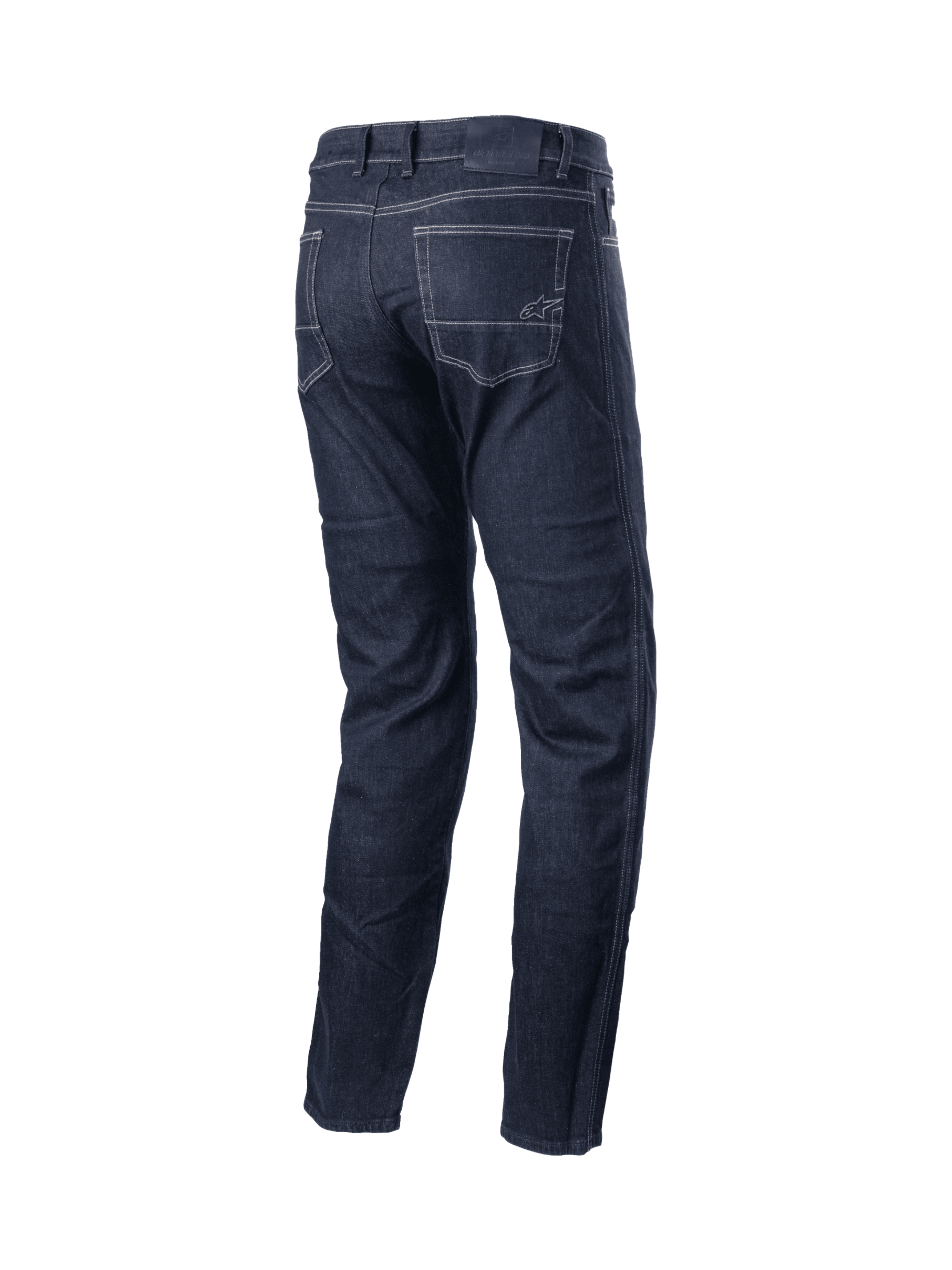 Alpinestars Sektor Regular Fit Denim Pants, urban motorcycle riding jeans in black with aramidic reinforcement and triple stitching.