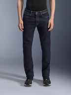 Alpinestars Copper V3 Denim Pants, motorjeans in Rinse Blue, regular comfort pasvorm met rechte pijpen, voorzien van witte contraststiksels en voorzakken, casual urban rijstijl