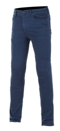 Alpinestars Cerium Tech Stretch Riding Denim, Motorcycle Jeans, Rinse Blue, Slim Fit, Five-Pocket Design with Button and Zipper Closure, Belt Loops, Stretch Fabric for Riding Comfort