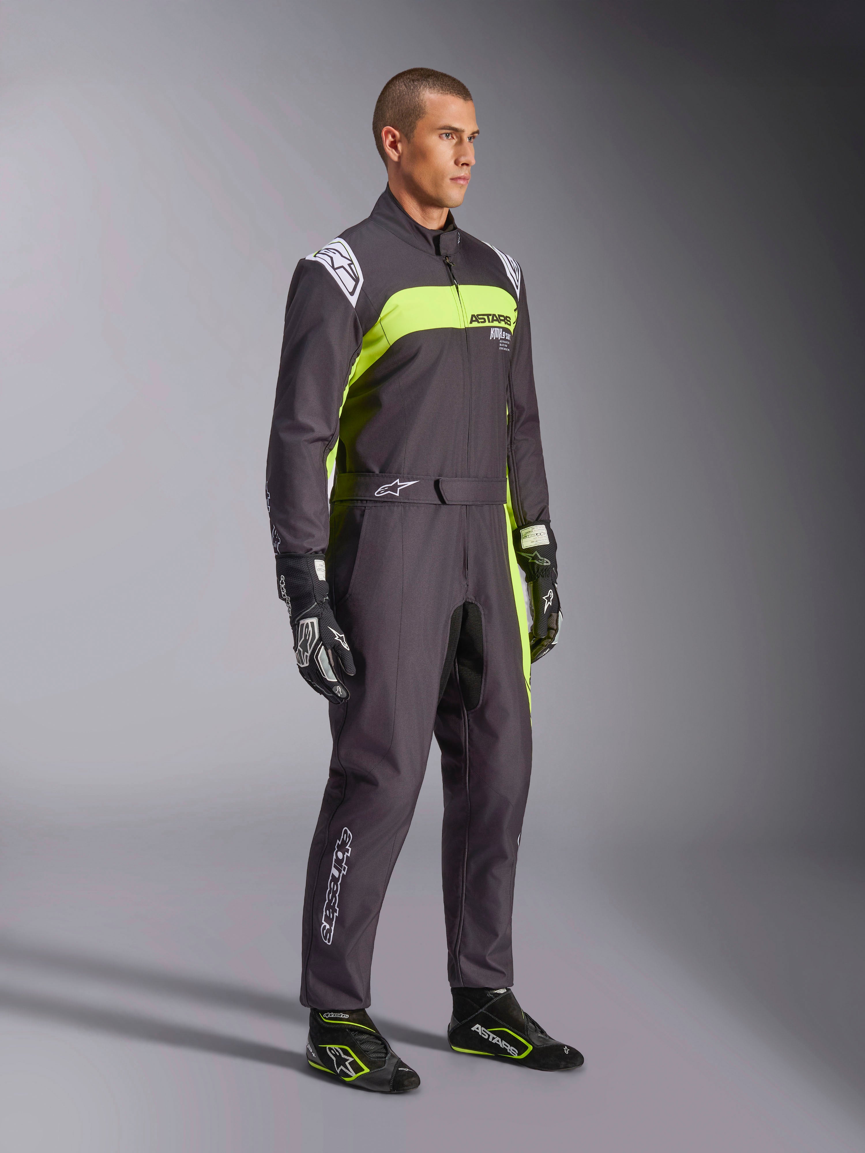 KMX-9 V3 Graphic 3 - Black Yellow Karting Suit | Alpinestars®
