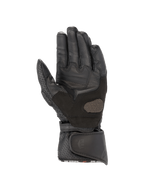 Alpinestars Stella SP-8 V3 Women's Motorcycle Gloves, black leather palm view with reinforced grip and perforated cuff.