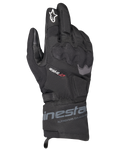 Alpinestars WT-3 Drystar geïsoleerde handschoenen, zwarte touring motorhandschoenen, waterdichte en geïsoleerde constructie met gevormde knokkelbescherming, wit sterlogo op de wijsvinger en middellange manchet met Alpinestars-branding