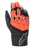 Alpinestars Hyde XT Drystar XF handschoenen, motorhandschoenen, Fire Red en zwart, voorzien van beschermende visco-elastische knokkels, Alpinestars-logo op de manchet, waterdichte constructie van textiel en leer