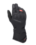 Alpinestars Tourer W-7 V2 Drystar motorhandschoenen, winter touring-motorhandschoenen, zwart met rode accenten, voorzien van verstevigde knokkelbescherming, Alpinestars-logo op de handrug, lange verstelbare manchet met Drystar-branding