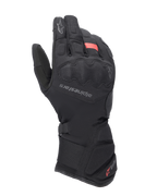 Alpinestars Tourer W-7 V2 Drystar motorhandschoenen, winter touring-motorhandschoenen, zwart met rode accenten, voorzien van verstevigde knokkelbescherming, Alpinestars-logo op de handrug, lange verstelbare manchet met Drystar-branding