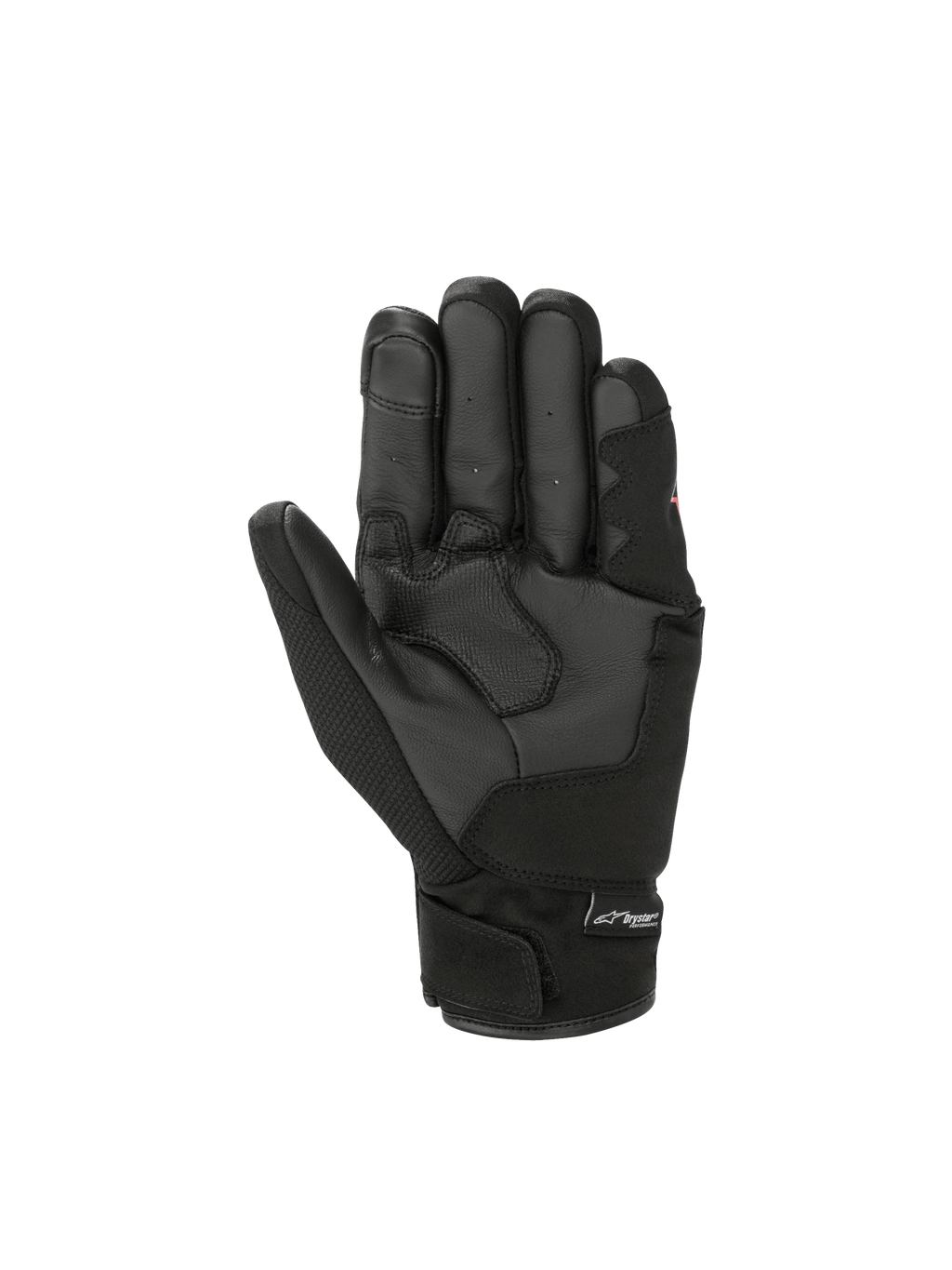 Alpinestars S-Max Drystar® handschoenen, waterdichte motorhandschoenen voor heren, zwart, korte manchet en leren handpalm, CE-gecertificeerd.