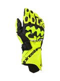 Alpinestars GP Plus R V3 leren handschoenen, motorracinghandschoenen, geel fluo en zwart, voorzien van harde knokkelbeschermers, geperforeerde ventilatiezones en een stevige manchetsluiting met opvallende merkdetails