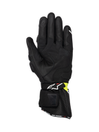 Alpinestars SP-3 handschoenen voor heren, motorracing, zwart en geel fluo, premium leer, lange manchet, CE-gecertificeerd
