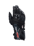 Alpinestars GP Pro R4 handschoenen, heren-motorracinghandschoenen, zwart leer met DFS knokkelbescherming, CE-gecertificeerd.