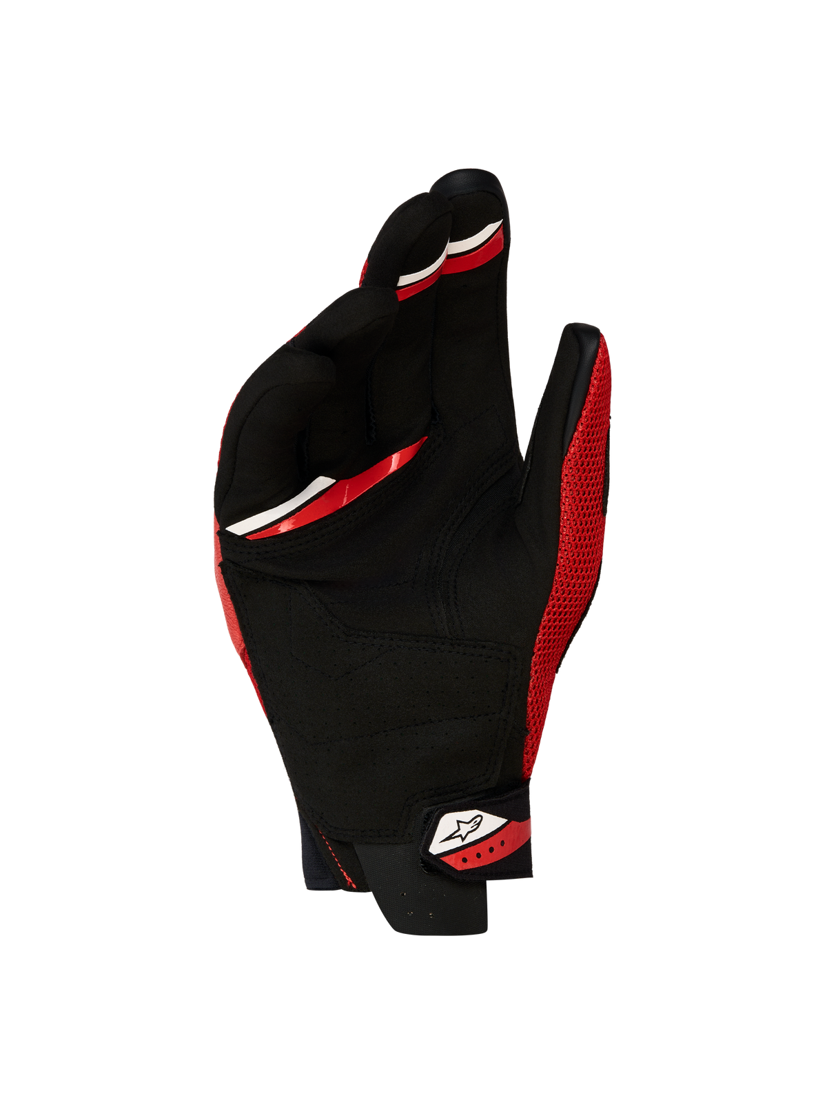 Alpinestars Megawatt V 2 Air handschoenen, motorcross- en enduro-motorhandschoenen voor heren, felrood en zwart, met neopreen manchetontwerp en ademende 3D-meshconstructie