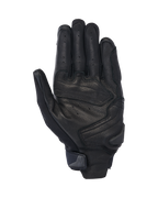 Alpinestars SP X 7 handschoenen, korte motorhandschoenen, zwart, palmweergave met geperforeerd leer voor ventilatie, versterkte palm-overlays met een slider en een compacte polsband met een geïntegreerd treklipje