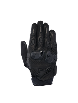 Alpinestars SP X 7 handschoenen, motorhandschoenen voor sportief gebruik, zwart, geperforeerd leer met TPU-knokkelbescherming, CE-gecertificeerd.