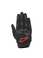 Alpinestars SP X 5 Air Handschoenen, motorracinghandschoenen, zwart en fluo rood, 3D mesh met TPU knokkelbescherming.