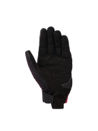 Alpinestars Reef V2 handschoenen, motorhandschoenen, Black Red Fluo White, palmweergave met synthetisch suède en gewatteerde versterkingen, kort manchetontwerp met klittenbandsluiting aan de pols