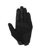 Alpinestars Chrome V2-handschoenen, Urban motorhandschoenen, Black Asphalt, handpalm-aanzicht met constructie van synthetisch suède, siliconen gripstippen op de wijs- en middelvinger, en verstelbare klittenbandsluiting bij de manchet.