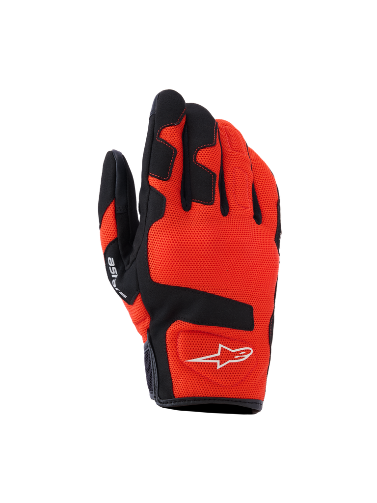 Alpinestars Ignite handschoenen, motorhandschoenen, rood en zwart, ademende mesh constructie met versterkte vingers en handpalm, ergonomisch ontwerp voor optimale grip en bescherming