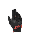 Alpinestars SP X 3 Gloves, Motorcycle Racing Gloves, Black and Red Fluo, CE Certified with double-density TPU knuckle.