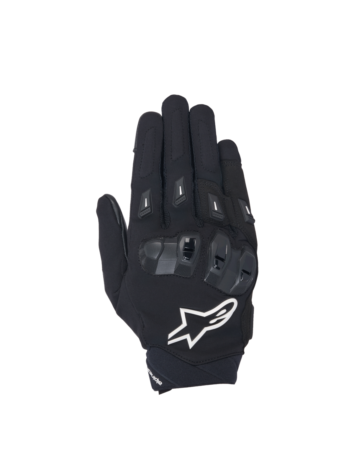 Alpinestars SP X 3 handschoenen, heren racing motorhandschoenen, zwart en wit, TPU-knokkelbescherming en 3D-mesh.