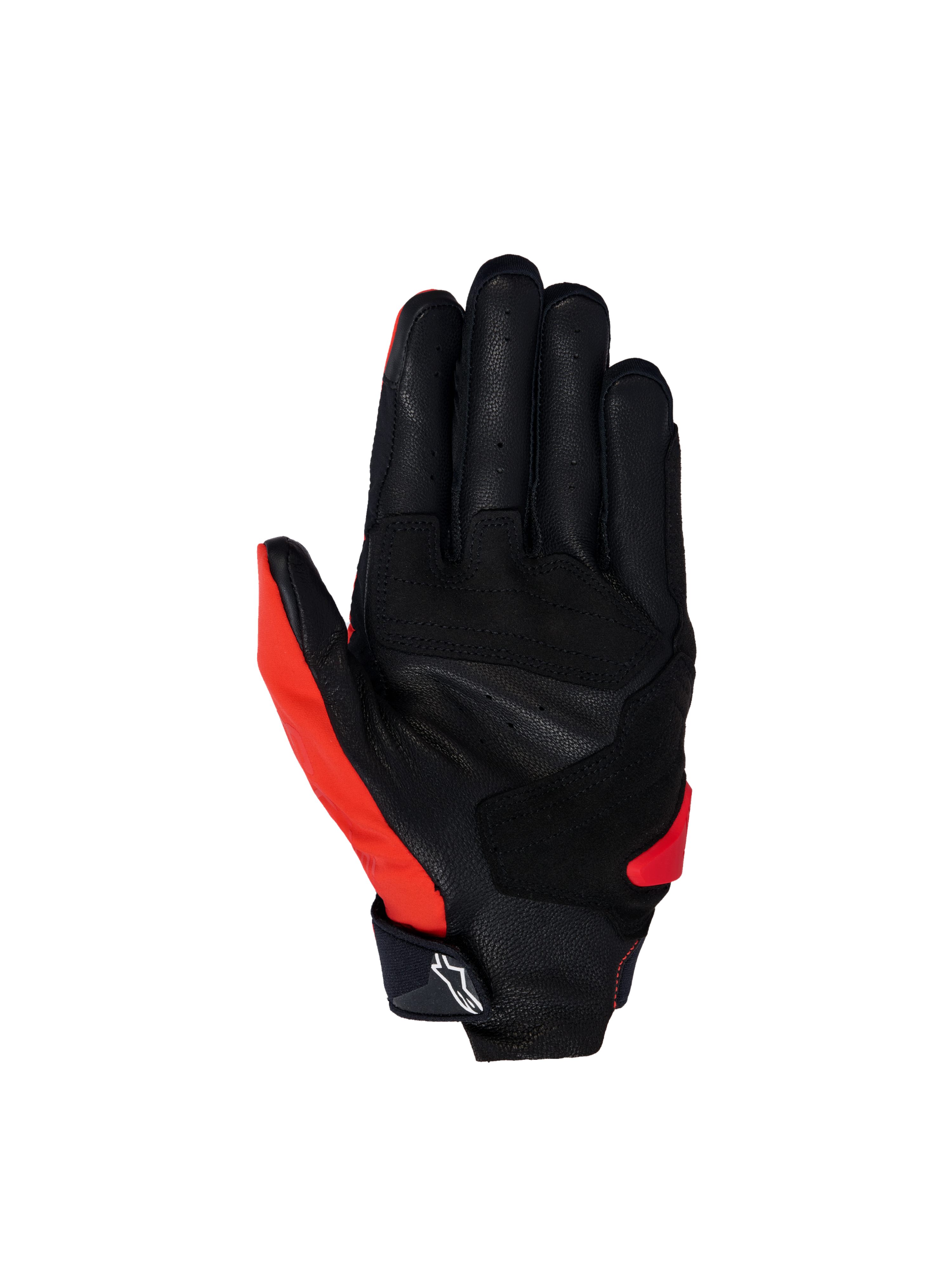 Alpinestars SP X 3 handschoenen, racing motorhandschoenen met geperforeerde leren handpalm, rood en zwart, CE-gecertificeerd.