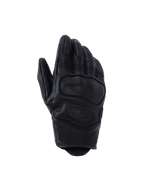 Alpinestars Mustang V3 leren handschoenen, motorhandschoenen, zwart, geperforeerde geitenleren constructie, geïntegreerde NUCLEON PLASMA knokkelbescherming, kort manchetontwerp voor stadsritten