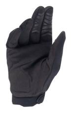 Alpinestars Honda Full Bore handschoenen, motorcross handschoenen, zwart, handpalmweergave met synthetisch suède voor duurzaamheid, siliconen grip op de vingertoppen en versterkt duimstuk, ontworpen voor off-road prestaties