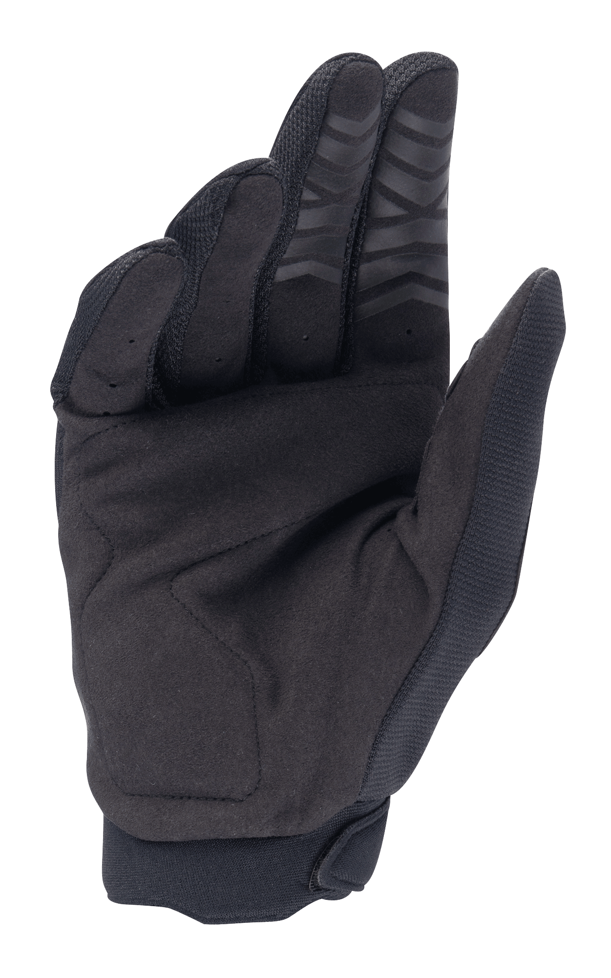 Alpinestars Honda Full Bore handschoenen, motorcross handschoenen, zwart, handpalmweergave met synthetisch suède voor duurzaamheid, siliconen grip op de vingertoppen en versterkt duimstuk, ontworpen voor off-road prestaties