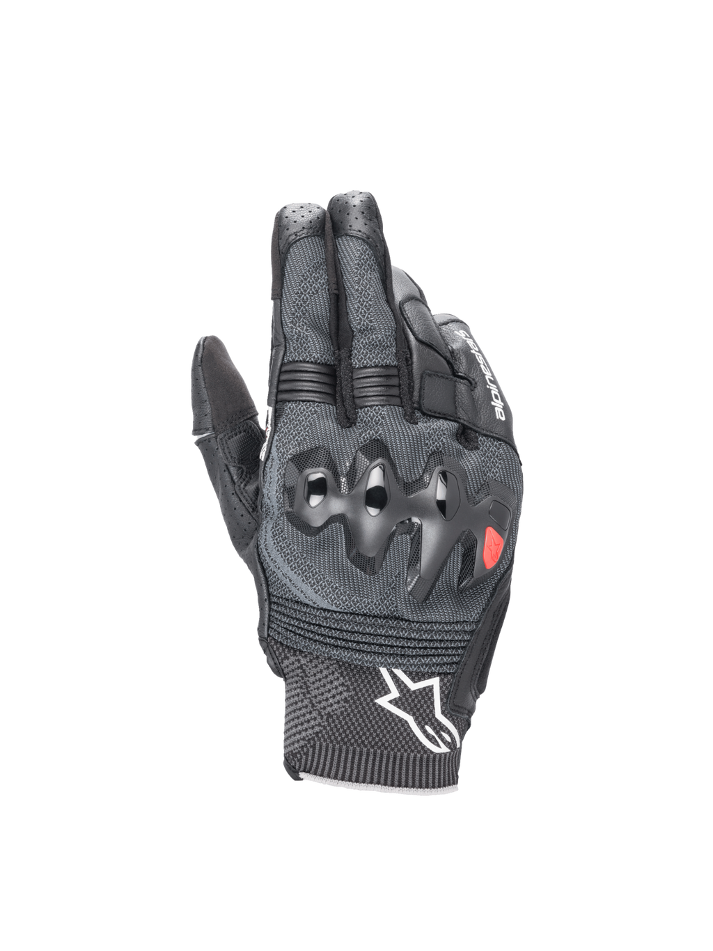 Alpinestars Morph Sport handschoenen, motorhandschoenen voor heren, zwart en grijs, MorphTech Weave en knokkelbescherming.