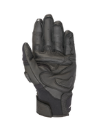 Alpinestars SPX AC V2 Handschoenen, korte motorhandschoenen voor de zomer, zwart, CE-gecertificeerde leren en mesh constructie met harde palmslider