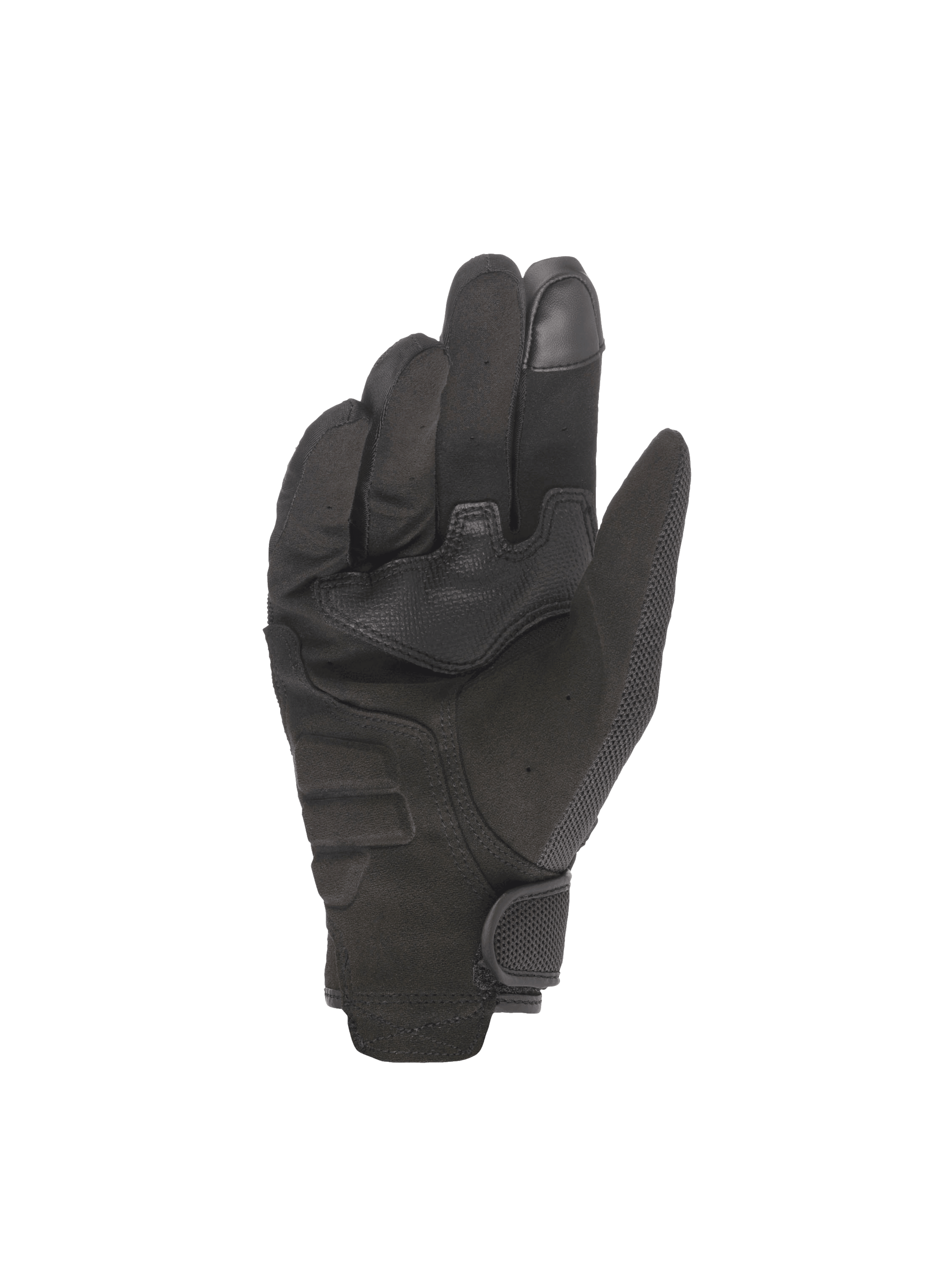 Alpinestars Copper handschoenen, urban motorhandschoenen voor heren, zwart, synthetische suède palm met touchscreen-compatibele wijsvinger en palmversterking, CE-gecertificeerd.
