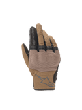 Alpinestars Copper handschoenen, bruine stedelijke motorhandschoenen met harde knokkelbescherming en ademend mesh.