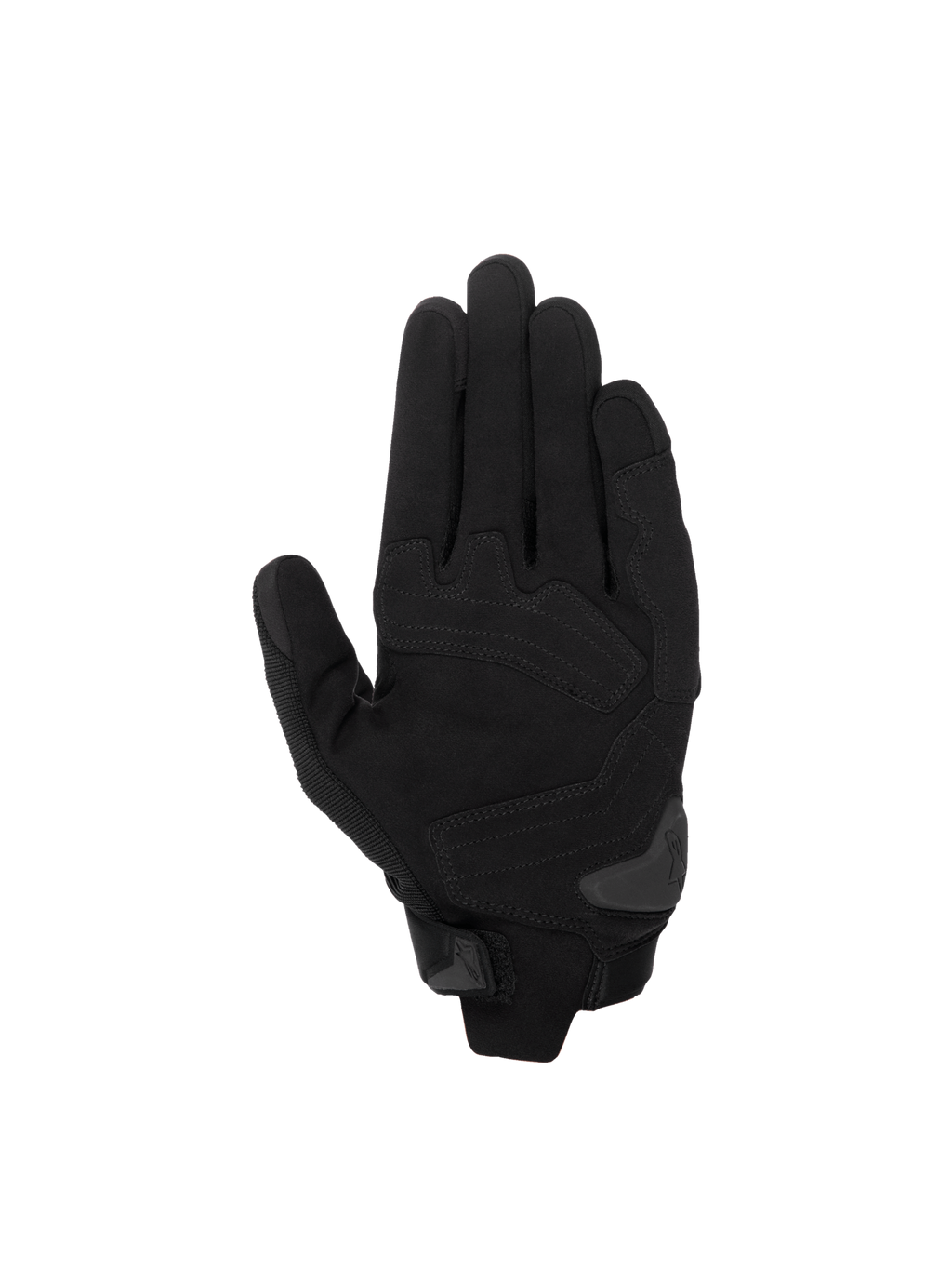 Alpinestars SP X 1 handschoenen, zwarte motorracinghandschoenen met synthetisch leren palm en TPR-palm slider.