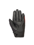 Alpinestars SMX-1 Air V2 handschoenen, motorhandschoenen voor de weg, zwart en rood, versterkte leren handpalm.