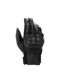 Alpinestars Phenom Leren Air handschoenen, heren motorhandschoenen, zwart, geperforeerd leer met harde knokkelbescherming.